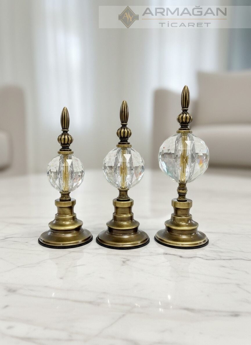 3'LÜ ALEM DEKOR Şeffaf-Eskitme