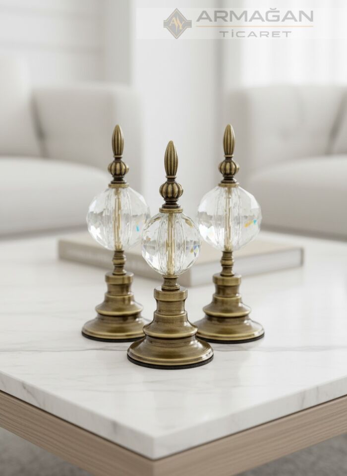 3'LÜ ALEM DEKOR Şeffaf-Eskitme