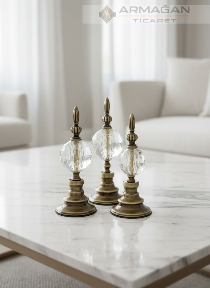 3'LÜ ALEM DEKOR Şeffaf-Eskitme