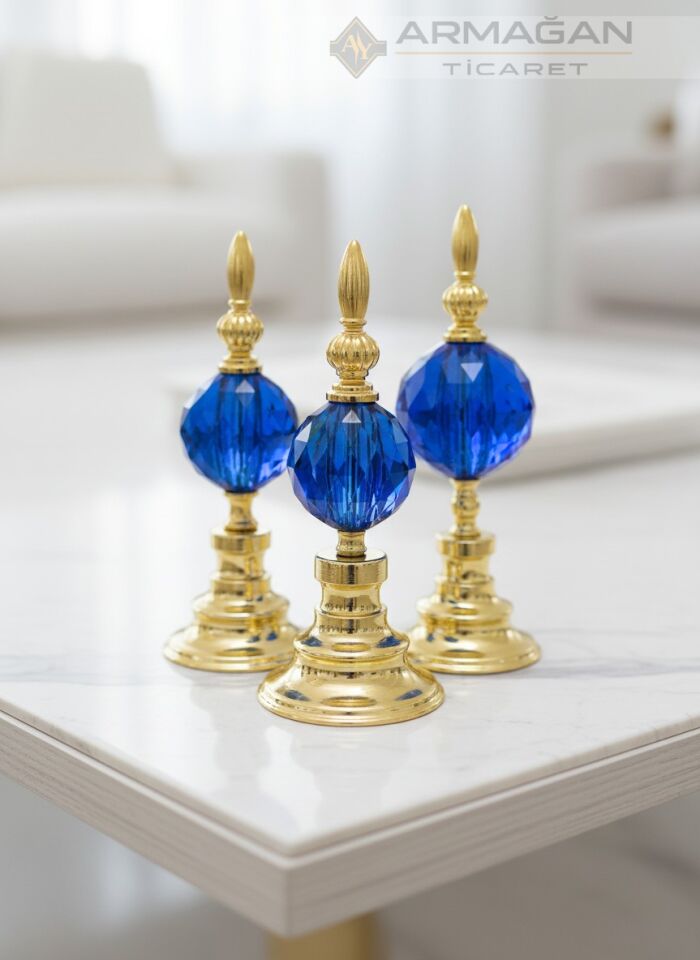 3'LÜ ALEM DEKOR Lacivert-Gold