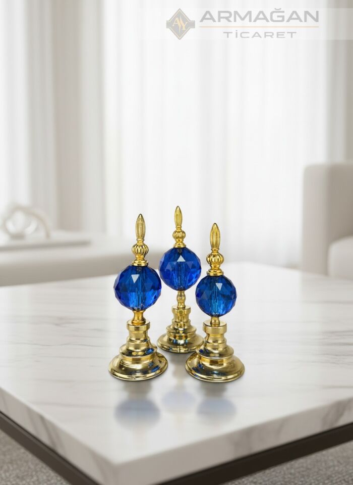 3'LÜ ALEM DEKOR Lacivert-Gold