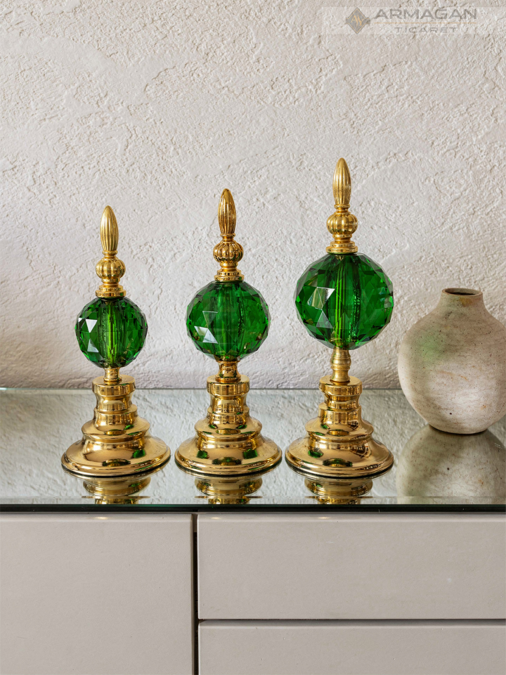 3'LÜ ALEM DEKOR Gold-Yeşil