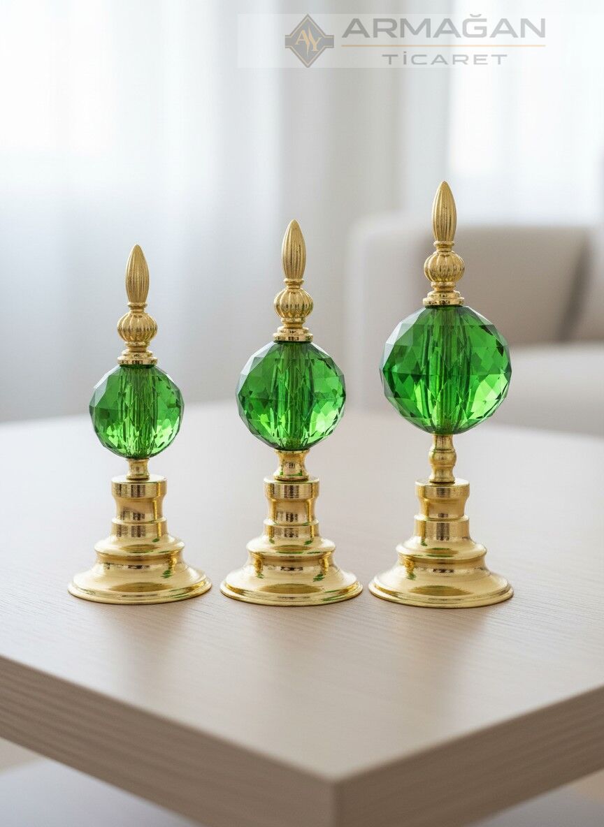 3'LÜ ALEM DEKOR Gold-Yeşil