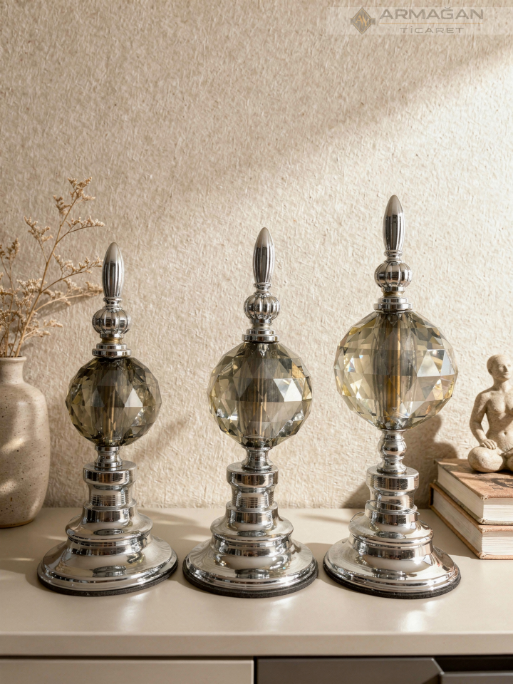 3'LÜ ALEM DEKOR Füme-Gümüş