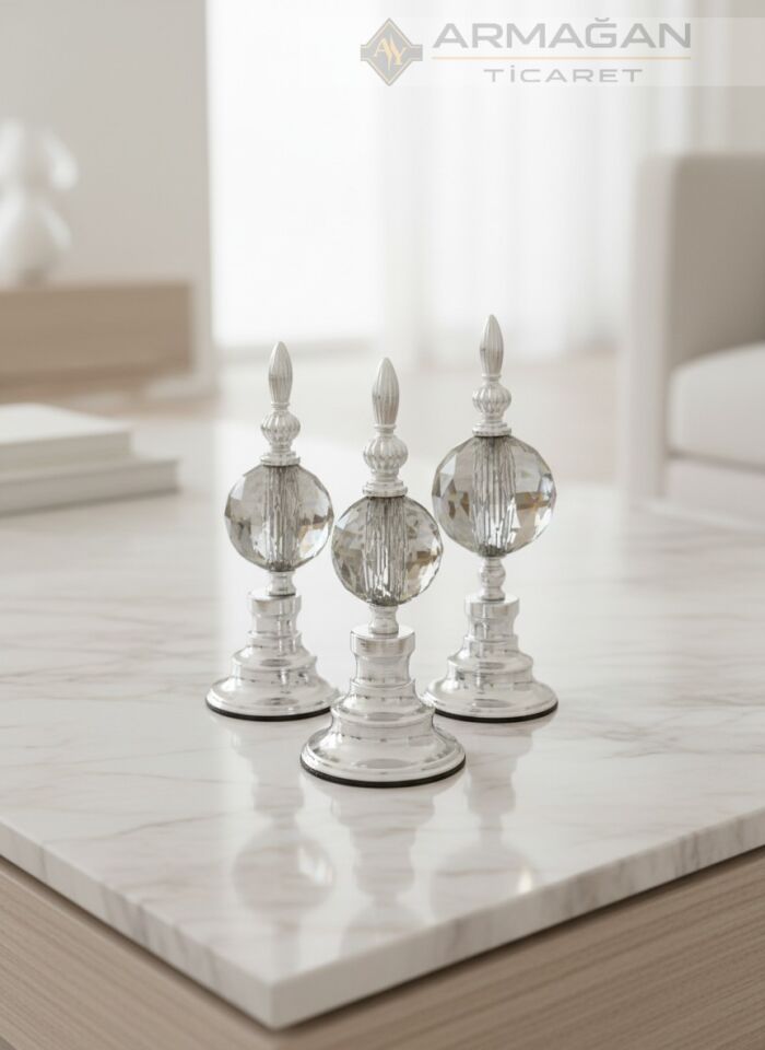 3'LÜ ALEM DEKOR Füme-Gümüş