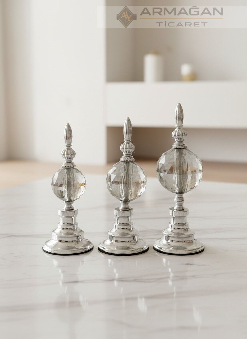 3'LÜ ALEM DEKOR Füme-Gümüş