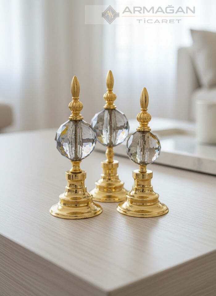 3'LÜ ALEM DEKOR Füme-Gold