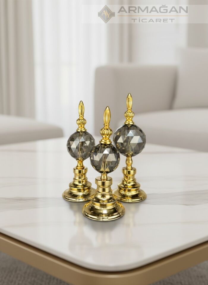 3'LÜ ALEM DEKOR Füme-Gold