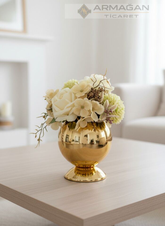 ARAJMAN, ALEM DEKOR VE ZİNCİR TEPSİ SETİ Gold-Yeşil