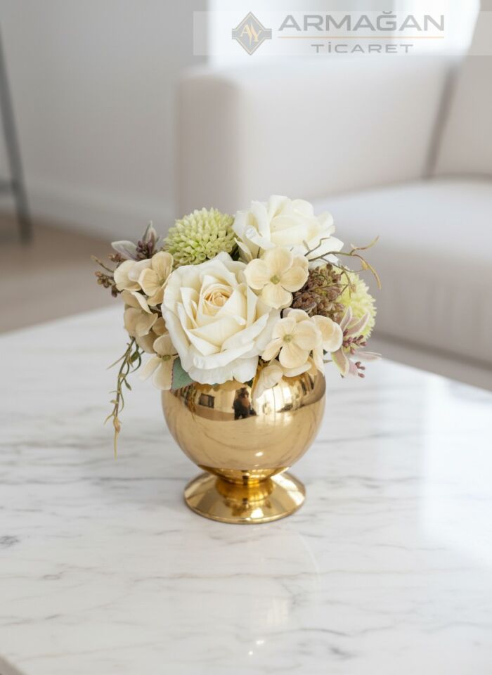 ARAJMAN, ALEM DEKOR VE GÖZDE TEPSİ SETİ Amber-Gold