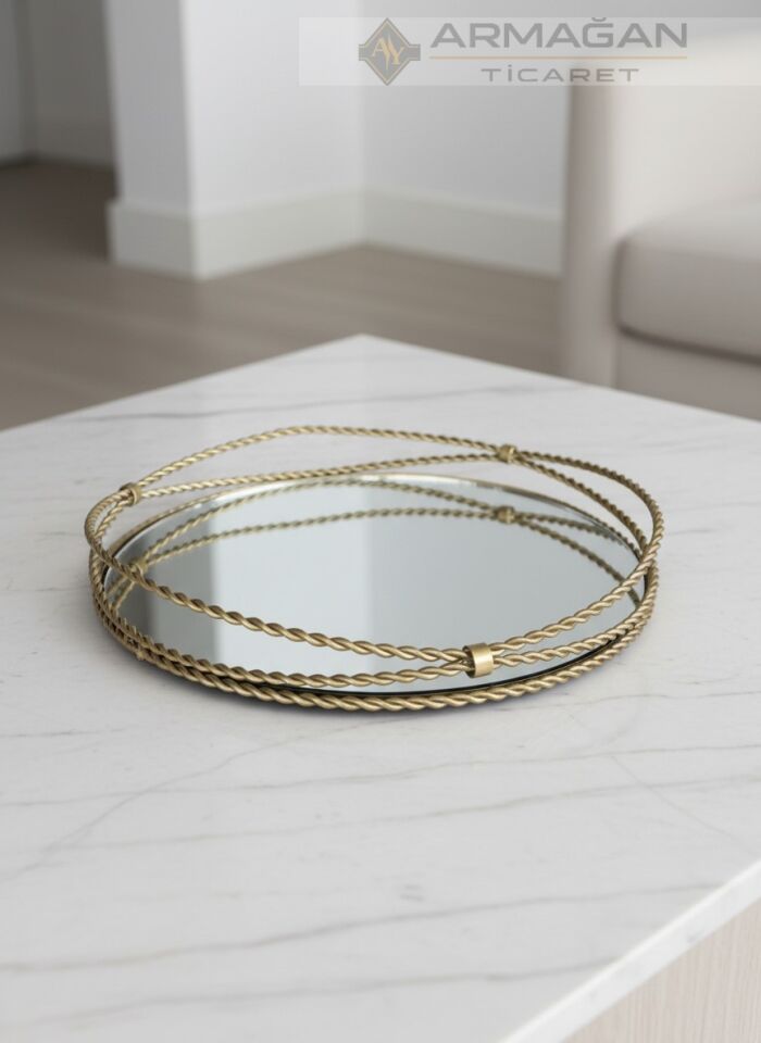 ARAJMAN, ALEM DEKOR VE GÖZDE TEPSİ SETİ Şeffaf-Eskitme