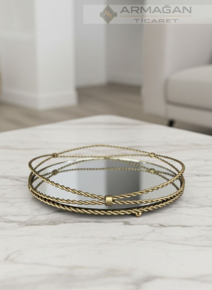 ARAJMAN, ALEM DEKOR VE GÖZDE TEPSİ SETİ Şeffaf-Eskitme