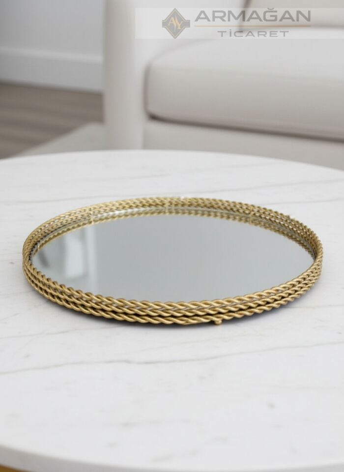 ARAJMAN, ALEM DEKOR VE TEPSİ SETİ Füme-Eskitme