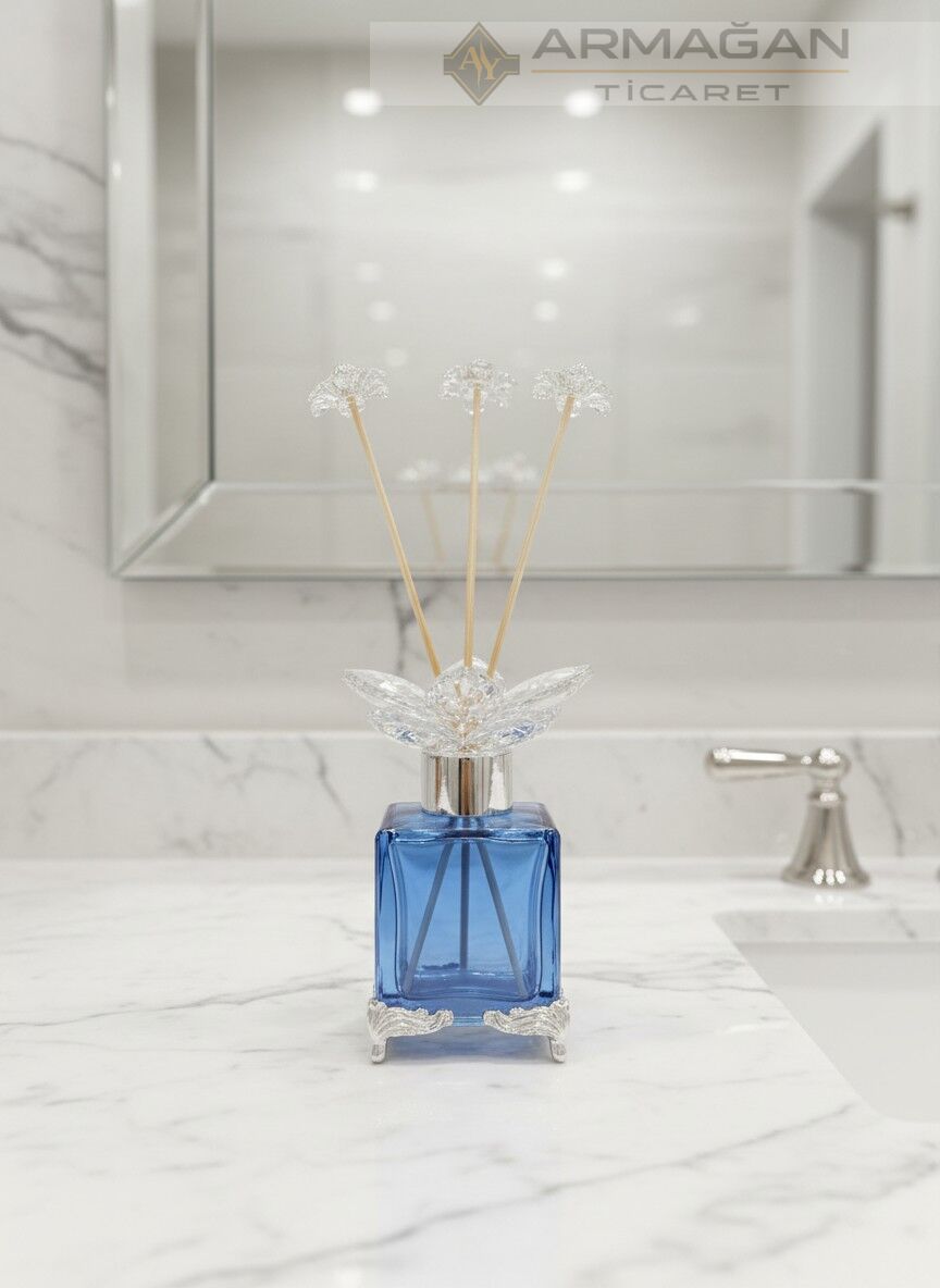 ODA KOKU ŞİŞESİ Lacivert-Gümüş