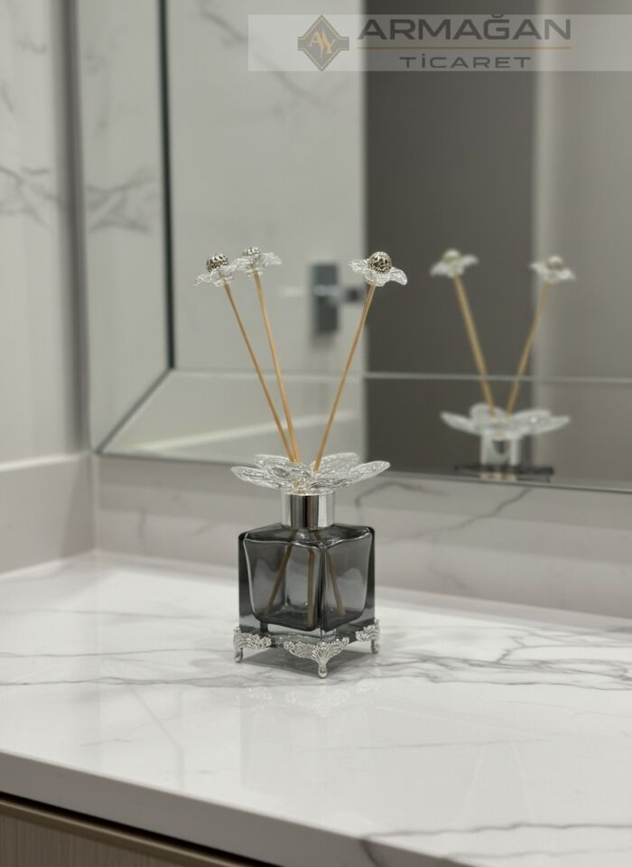 ODA KOKU ŞİŞESİ Füme-Gümüş