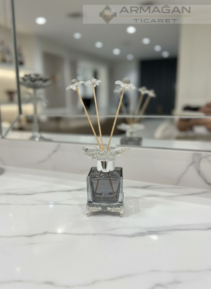 ODA KOKU ŞİŞESİ Füme-Gümüş