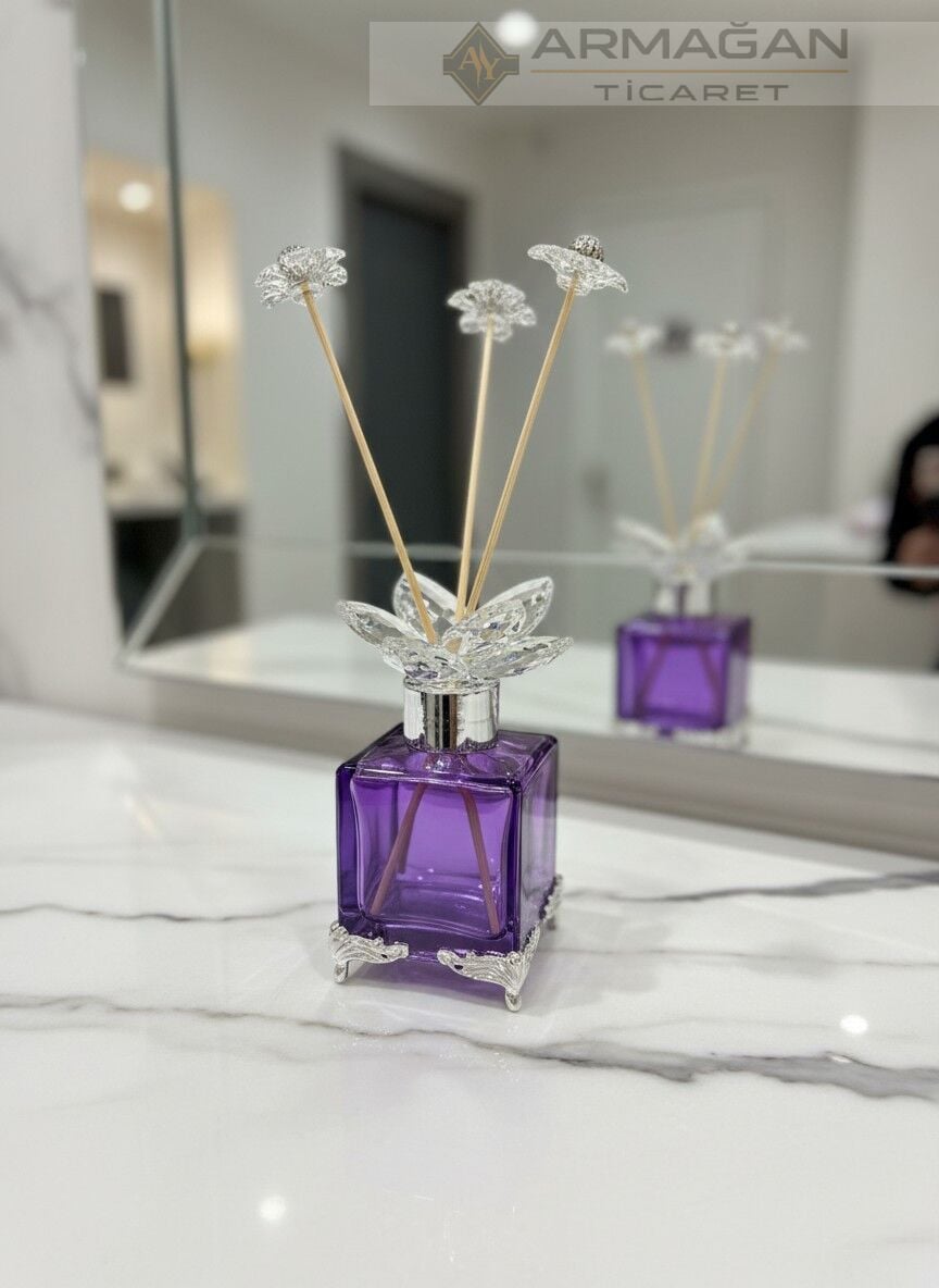 ODA KOKU ŞİŞESİ Mor-Gümüş