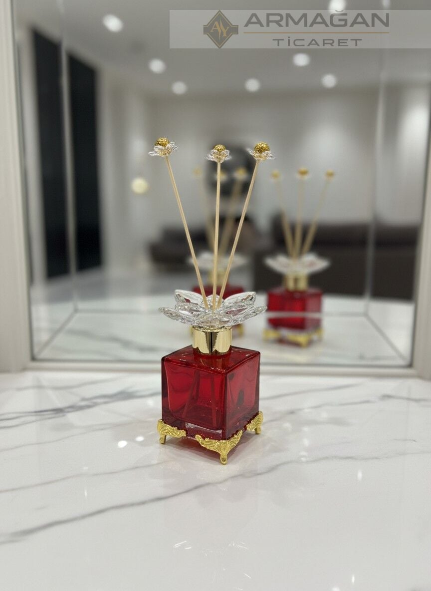 ODA KOKU ŞİŞESİ Kırmızı-Gold