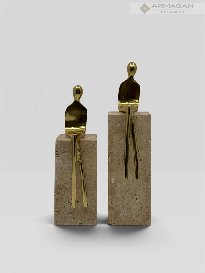 TRAVERTEN OTURAN ADAM SET Gold